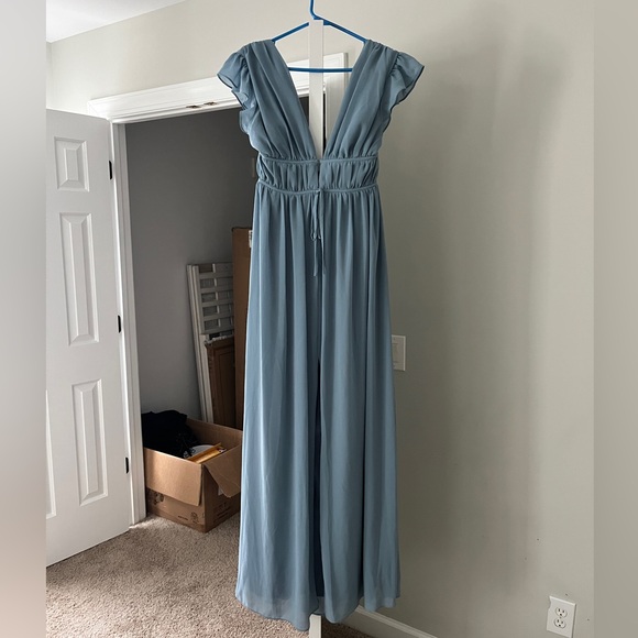 Lulu’s Light Blue Maxi Dress - Picture 1 of 8